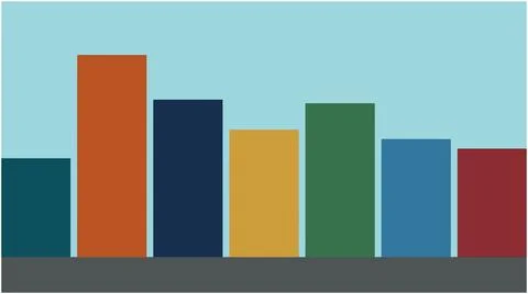 Back to School Colorful vertical bar chart infographic concept with infogra.. Stock Illustration