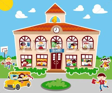 Back to school concept background Stock Illustration
