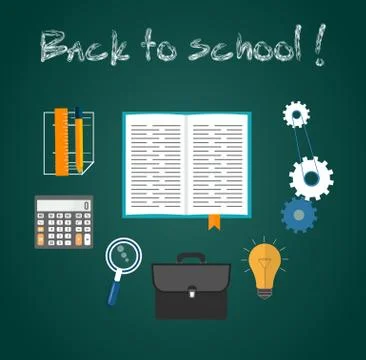 Back to school concept Stock Illustration
