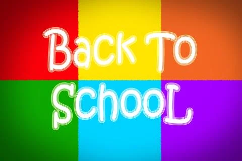 Back to school concept Stock Illustration