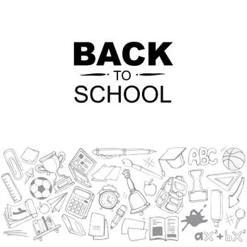 Back to school concept Stock Illustration