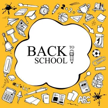 Back to school concept Stock Illustration