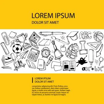 Back to school concept Stock Illustration