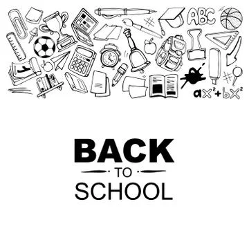 Back to school concept Stock Illustration