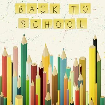 Back to school concept Stock Illustration