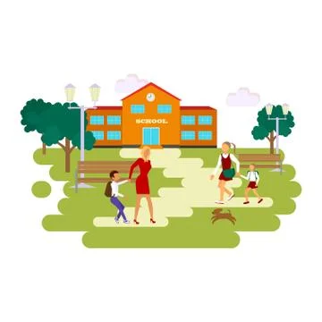 Back to school concept. Stock Illustration