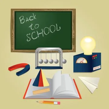 Back to school concept Stock Illustration