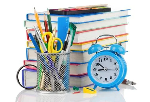 Back to school concept isolated on white Foto stock