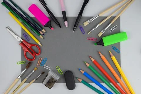 Back to the school concept. Stock Photos