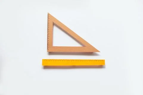 Back to school concept. Rulers. Stock Photos