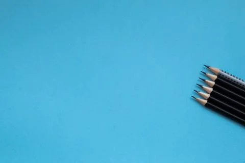 Back to school concept. School and office supplies on office table. Flat lay Foto stock