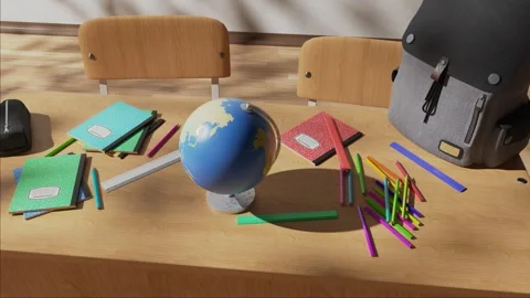 Back to school concept.  School supplies. Education.  Stock Footage 247911478