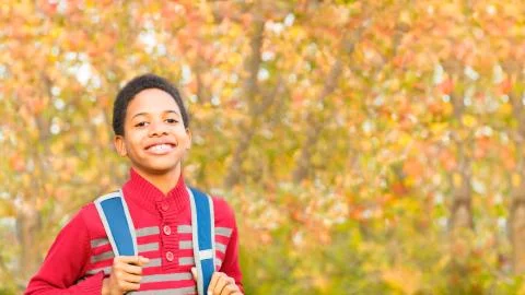 Back to School. Cute Boy or Student with Backpack. Foto stock