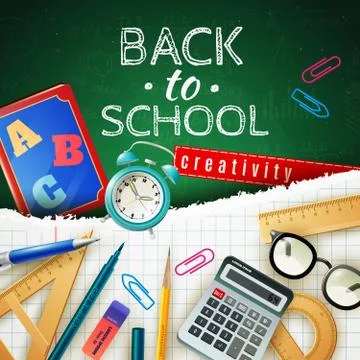 Back To School Design Concept 库存插图