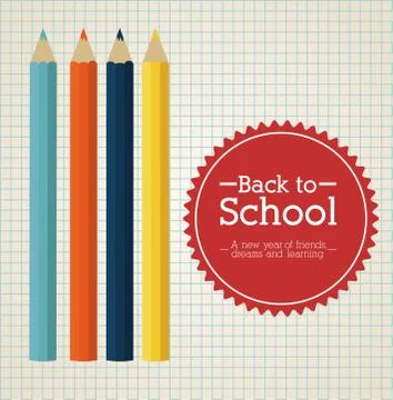 Back to school design Stock Illustration