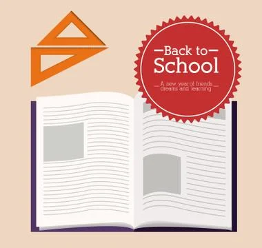 Back to school design Stock Illustration