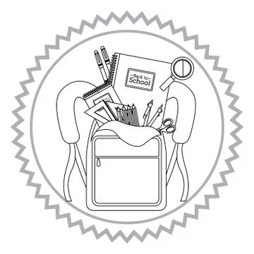 Back to school design Stock Illustration