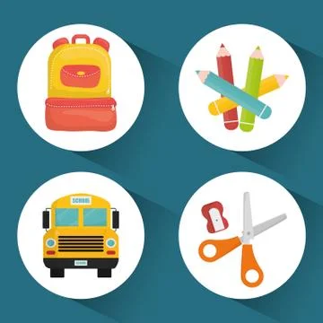 Back to school design Stockillustratie