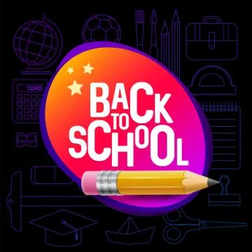 Back to school design イラスト素材