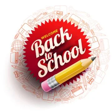 Back To School Design Illustrazione stock