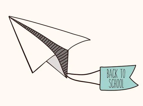 Back to school design over white background, vector illustration Illustrazione stock