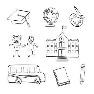 Back to school design. Study icon. Draw illustration , vector イラスト素材