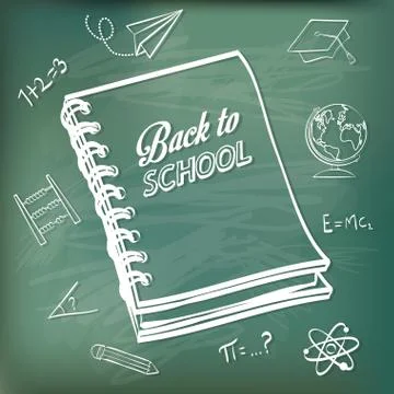 Back to school design. Study icon. Draw illustration , vector Illustrazione stock