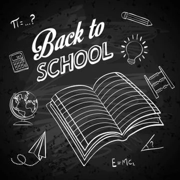 Back to school design. Study icon. Draw illustration , vector 스톡 일러스트