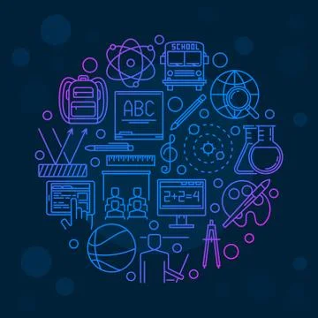 Back to School design template Stock Illustration