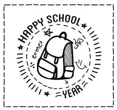 Back to school design typographic quotes Stock Illustration