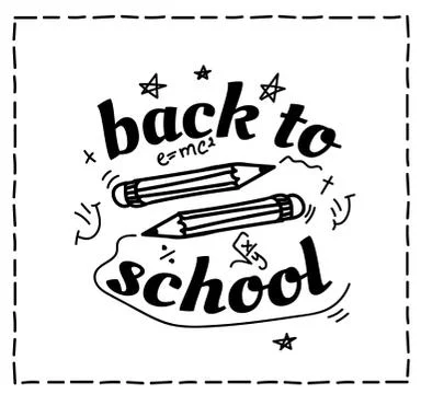 Back to school design typographic quotes Stock Illustration