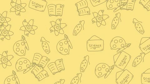 Back to School Doodle Background for Education Projects. Stock Footage 321858662