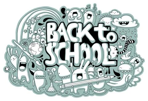 Back to School doodle Stock Illustration
