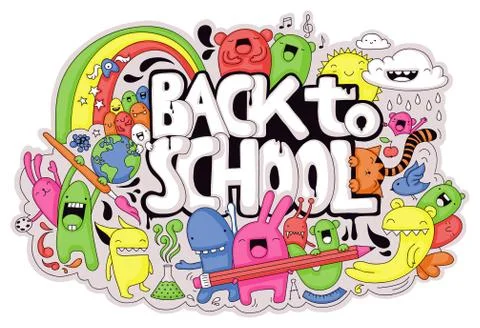 Back to School doodle Stock Illustration