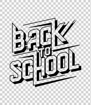 Back to school editable text effect Stockillustratie