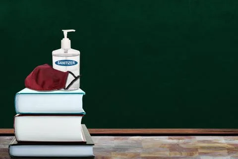 Back to School Education New Normal During Covid-19 Pandemic Stock Illustration
