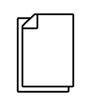 Back to school education paper document sheet icon Stock Illustration