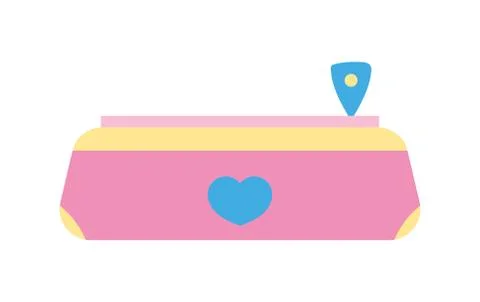 Back to school education pencil case accessory icon 스톡 일러스트