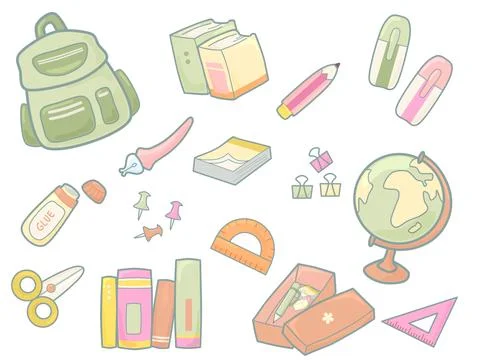 Back to school element Stock Illustration