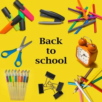 Back to school equipment Stock Photos