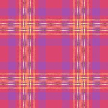 Back to school fabric pattern check, thin plaid texture textile. Collage se.. Stock Illustration