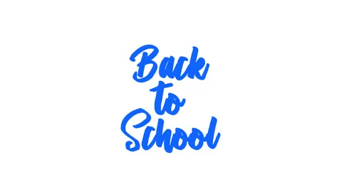 Back to school fadded text animation Stock Footage 339066266