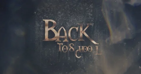 Back To School Fantasy Title Design 動画素材 125789601