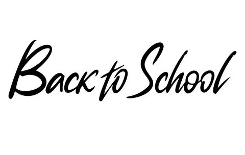 Back to school Fast paced brush Stock Illustration