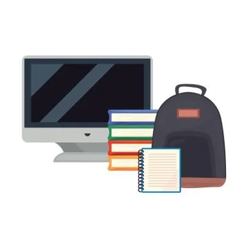 Back to school flat design 스톡 일러스트