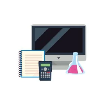 Back to school flat design Stock Illustration