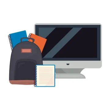 Back to school flat design Stockillustratie