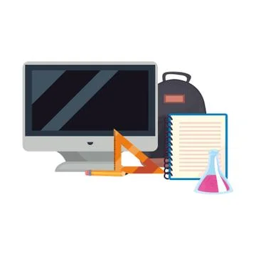 Back to school flat design 스톡 일러스트