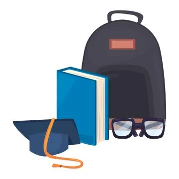 Back to school flat design 스톡 일러스트