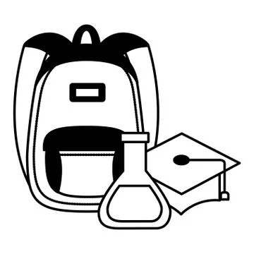 Back to school flat design 库存插图